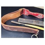 Illinois Razor Strop & Free Lance Straight Razor
