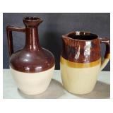 Stoneware Pitcher & Ewer