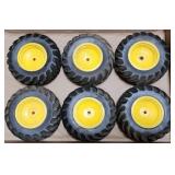 ERTL 1/16 John Deere 4WD Tractor Tires x6