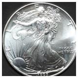 1993 1oz Silver Eagle BU Better Date