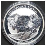 2014 Australia 1oz Silver Koala BU