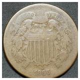 1866 Two Cent Piece