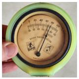 Rare Sweet Akro Agate Room Thermometer