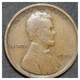 1909 Lincoln Wheat Cent, First Year Coin