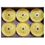 Set of 6 John Deere Pedal Tractor Front Disc Rims