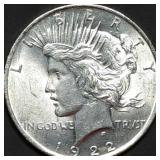 1922 Peace Silver Dollar Gem BU
