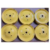 Set of 6 John Deere Pedal Tractor Front Disc Rims