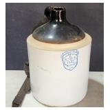 UHL Pottery 1 Gallon Moonshine Crock Jug w/Strap