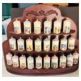 Awesome Disney Lenox 24pc Spice Jar Set & Shelf