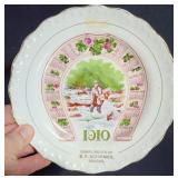 1910 Advertising Calendar Plate Grocer Schirmer