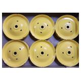 Set of 6 John Deere Pedal Tractor Front Disc Rims