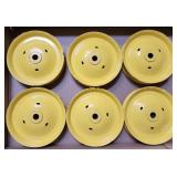 Set of 6 John Deere Pedal Tractor Front Disc Rims