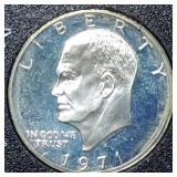 1971 S Proof Silver Ike Dollar in Holder
