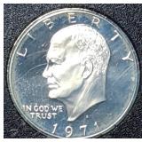 1971 S Proof Silver Ike Dollar in Holder