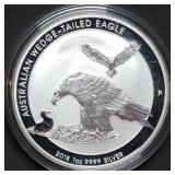 2018 Australia 1oz Silver Wedge-Tailed Eagle BU