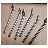 Custom Chrome Smoke Stacks for 1/16 Tractors x6