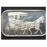 Vintage 1 Troy Oz .999 Silver Bar