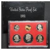 1981 US Mint Proof Set w/ SBA Dollar