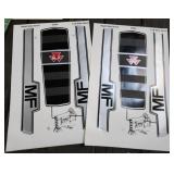 2 Massey Ferguson Pedal Tractor Decal Sets Ertl