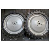 12x1.50 Pedal Tractor Rear Tire Set in Silver / Gr