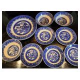Shenango & Homer Laughlin Blue Willow Dishes 9pc