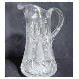 American Brilliant Cut Glass Pitcher 12"