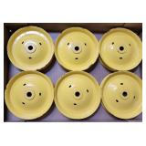Set of 6 John Deere Pedal Tractor Front Disc Rims