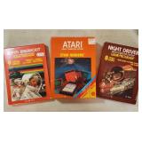 3 Original Boxed Atari 2600 Games, 1 Sealed