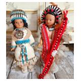Loretta Daum Byrne 1988 Indian Dolls 13" Native