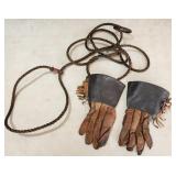 1950s Childs Cowboy Gloves & Lasso Costume