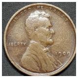 1909 Lincon Wheat Cent, First Year Coin