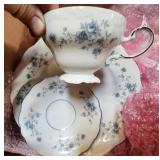 Large Haviland Bavaria China Set, Blue Flowers