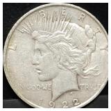 1922-D Peace Silver Dollar