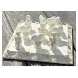 Tic Tac Toe Resin Cherubs & Hearts