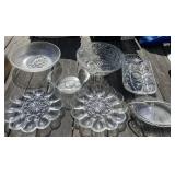 Pattern Glass & Egg Plates