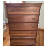 47" Tall 5 Drawer Highboy Dresser