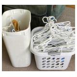 Clothes Hangers & Laundry Basket