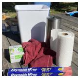 Waste Can, Swiffer, Towels and More