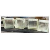 4 - 8" Glass Blocks