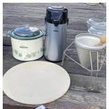 Pizza Stone, Crock Pot and More