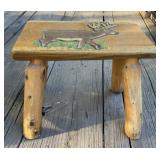 Wood Deer Bench Wood Deer Bench
