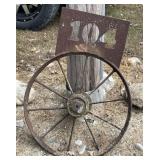 Steel Wheel Address Marker Steel Wheel Address Marker