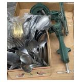 Apple Peeler and Silverware Apple Peeler and Silverware
