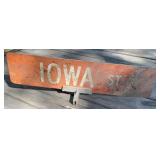 Iowa Street Sign Iowa Street Sign