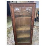 Oak Glass Doored Bookcase Oak Glass Doored Bookcase