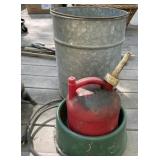Galvanized Pail, Fuel Can Galvanized Pail, Fuel Can