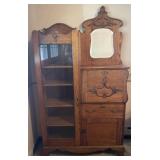 Oak Bookcase Secretary Oak Bookcase Secretary