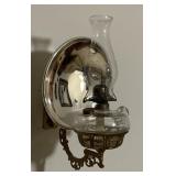 Oil Lamp with Reflector & Wall Bracket Oil Lamp with Reflector & Wall Bracket