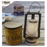 Barn Lantern and Coffee Can Barn Lantern and Coffee Can