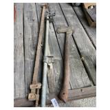 2 - Bar Clamps and Axe 2 - Bar Clamps and Axe